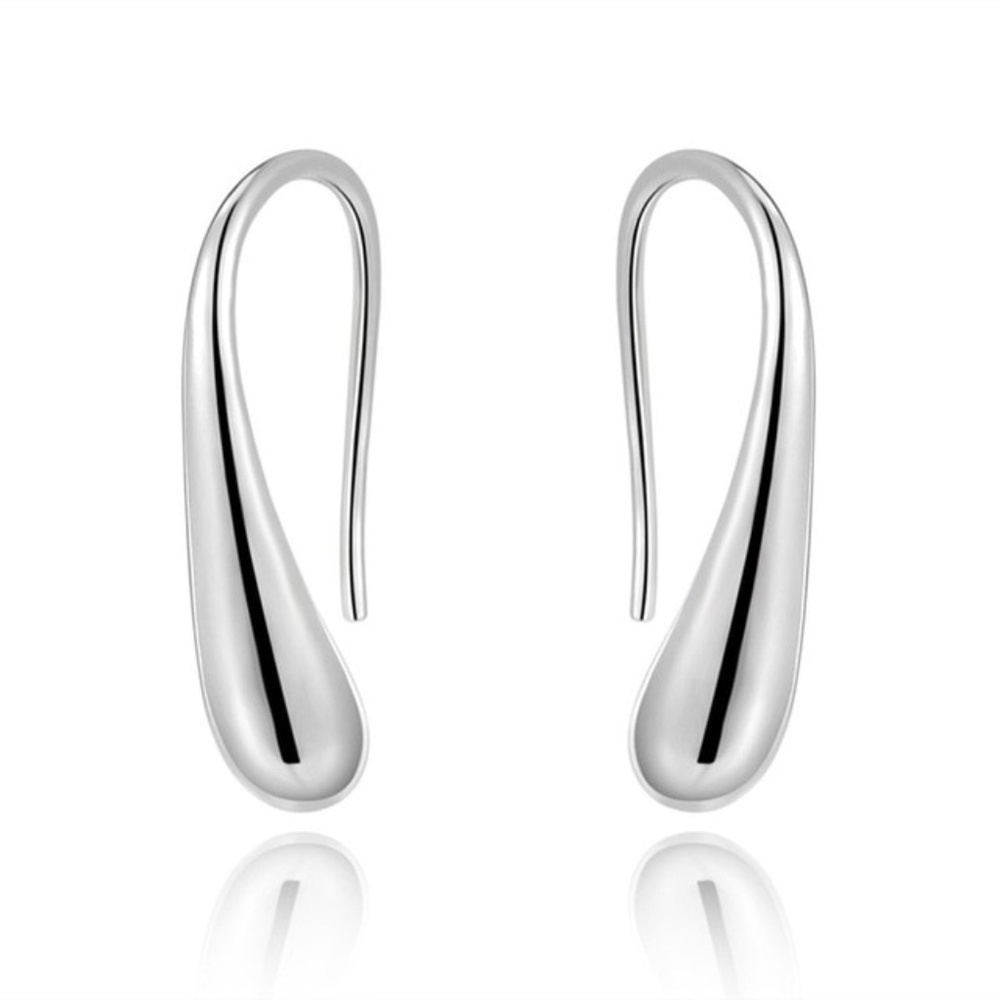 5 for $25 Silver Color Drop Statement Earrings - Picture 2 of 6